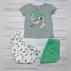 Wonder Nation Toddler Girls Pajamas Size 3T